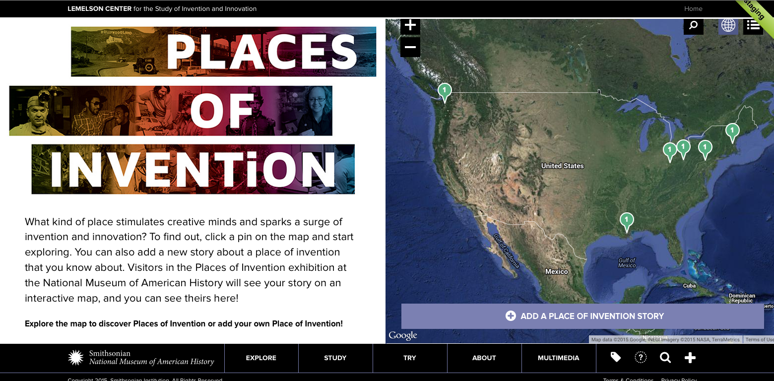 Screenshot of Interactive Map