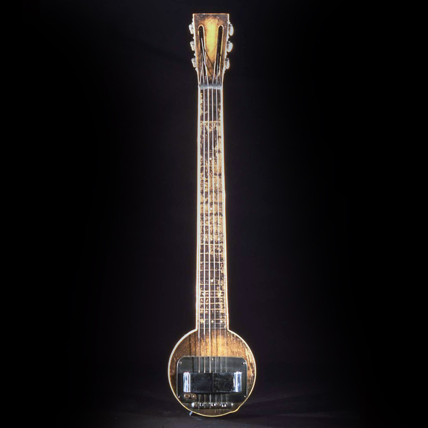 Rickenbacker Electro Hawaiian, or “Frying Pan,” guitar prototype, around 1931.