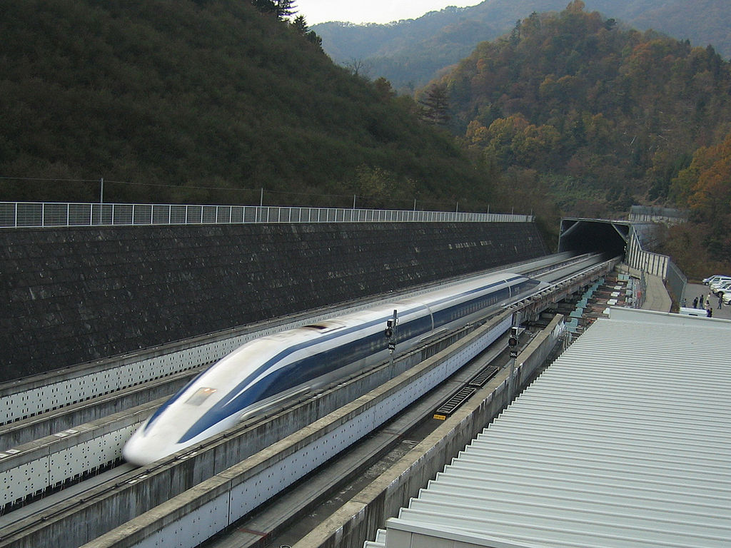 Image of Japanese maglev train