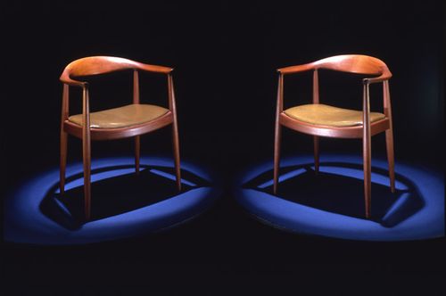 Chairs used by John F. Kennedy and Richard M. Nixon in the televised debates.