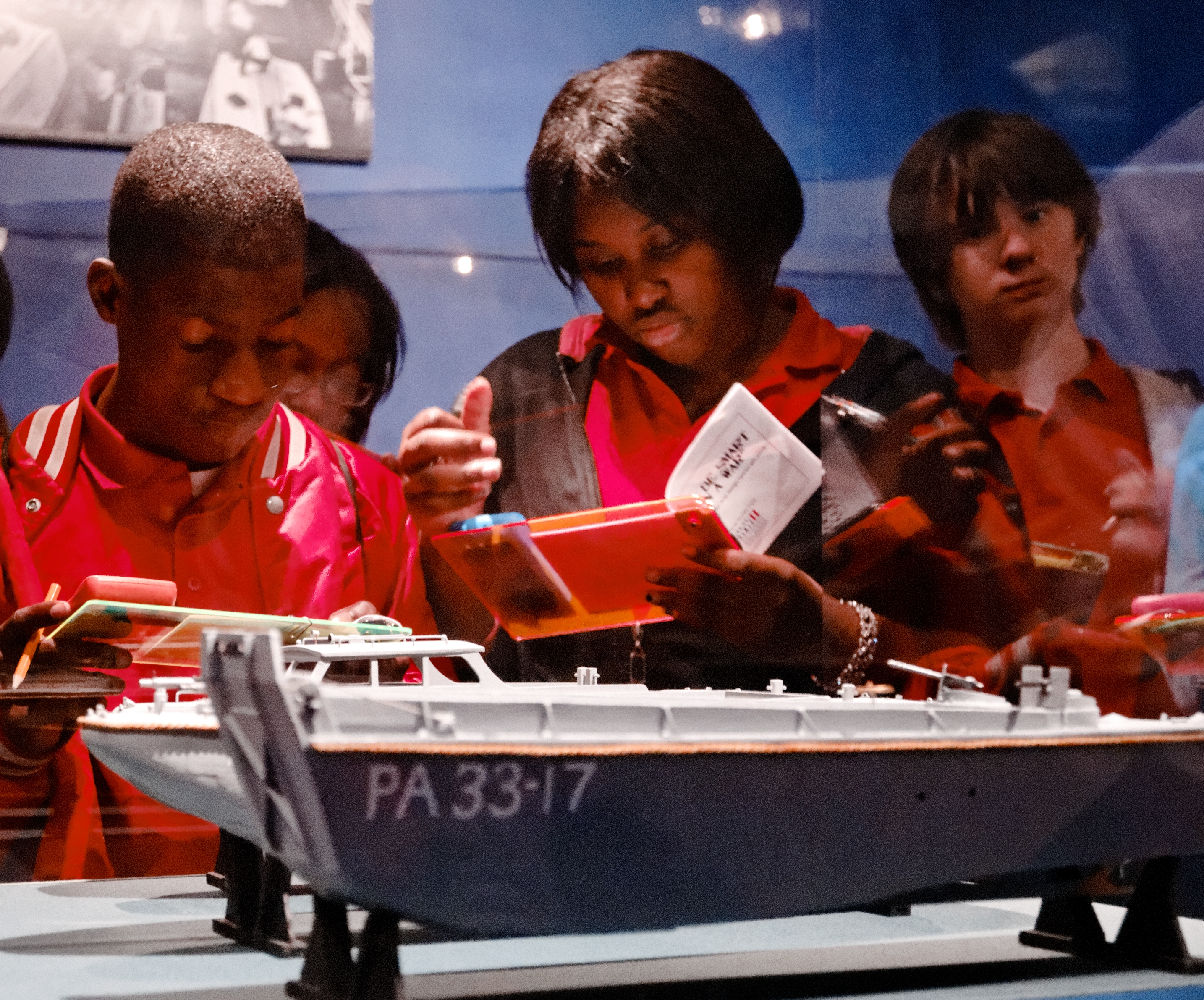 Students during The National WWII Museum’s STEM Field Trip. Courtesy of The National WWII Museum