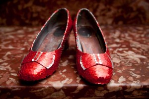 Westbrook's glistening red "Ruby Slippers" made from another American icon—the Coca-Cola can