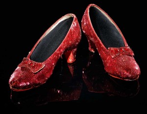 Dorothy's ruby slippers from "The Wizard of Oz," 1938
