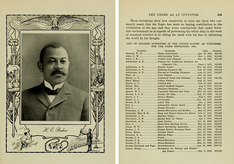 Composite image showing a portrait photo of a Black man in a suit on the left, and a list of names on the right