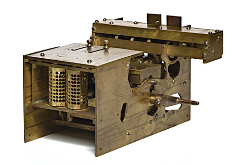 Metal patent model for Verea calculating machine