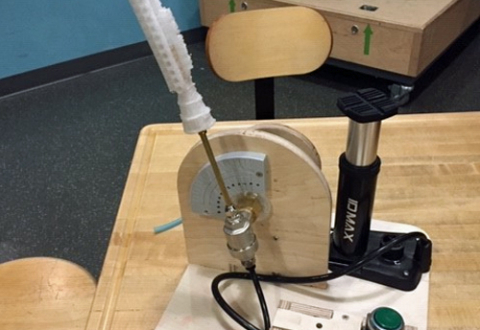 Rocket launcher made from wood and other materials