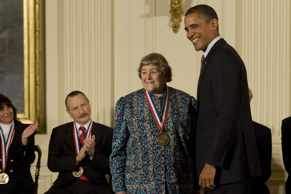 Yvonne Brill receives national medal from President Obama