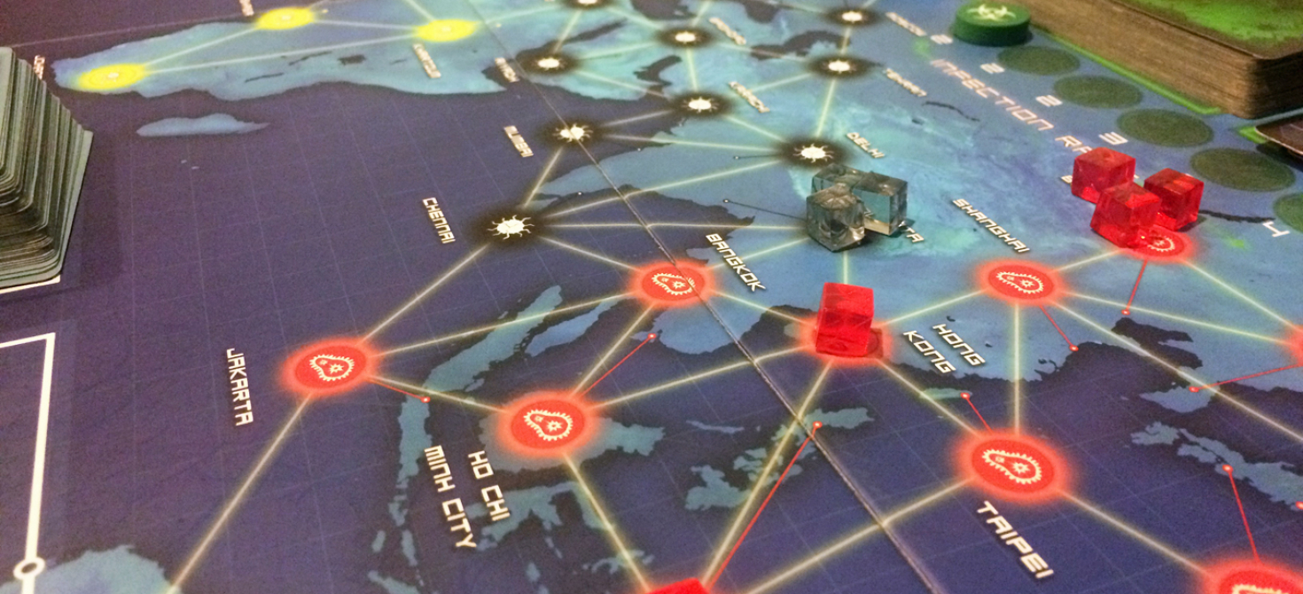 View of Pandemic board game