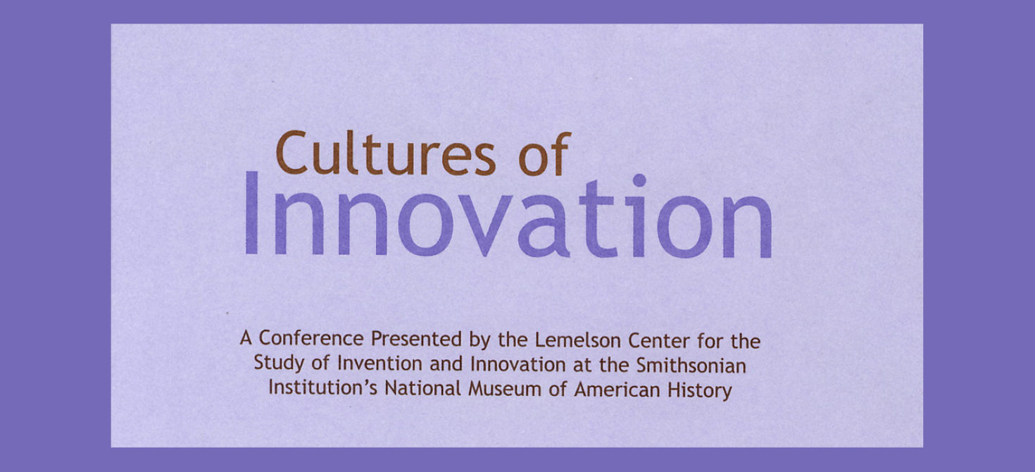 Banner with title "Cultures of Innovation"