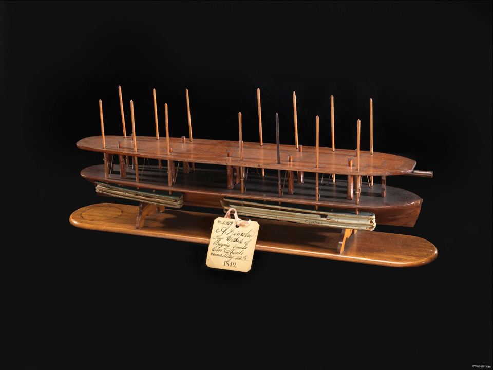 Lincoln’s model for US Patent 6,469, issued 1849, for a device for &quot;Buoying Vessels Over Shoals.&quot; 