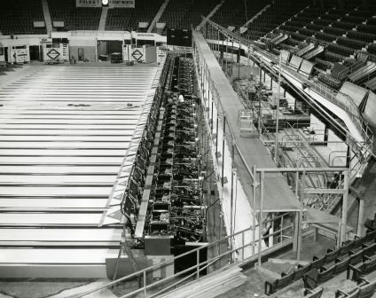 Photograph, American Bowling Congress Tournament (showing machinery), Fort Worth, Texas, 1957