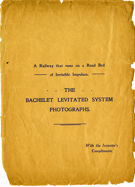 Cover of The Bachelet Levitated System booklet