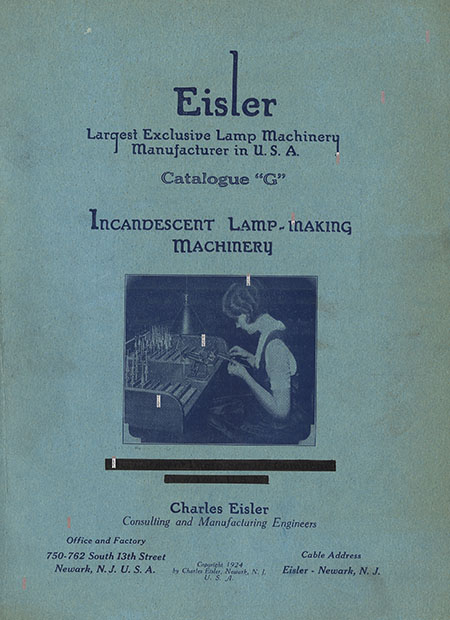 Cover of incandescent lamp-making machinery catalog