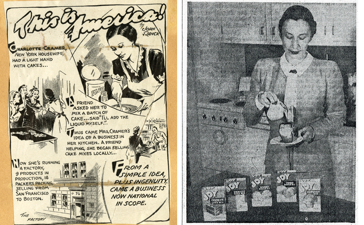 Composite image: cartoon-like illustration of Sach’s work (left) and newspaper photo of Sachs (right)