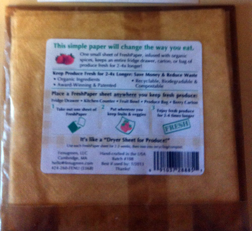 Image of package of Fresh Paper