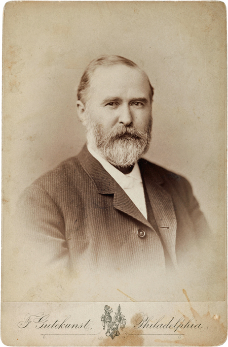 Undated cabinet card photograph of John B. Stetson