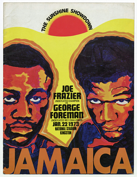 Program for The Sunshine Showdown boxing match between Joe Frazier and George Foreman, Kingston, Jamaica, January 22, 1973