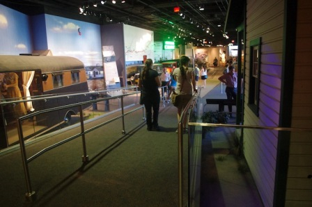 Ramp inside America on the Move, an exhibition at the National Museum of American History