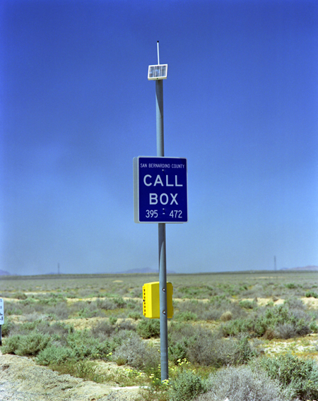 Solar panel on a call box