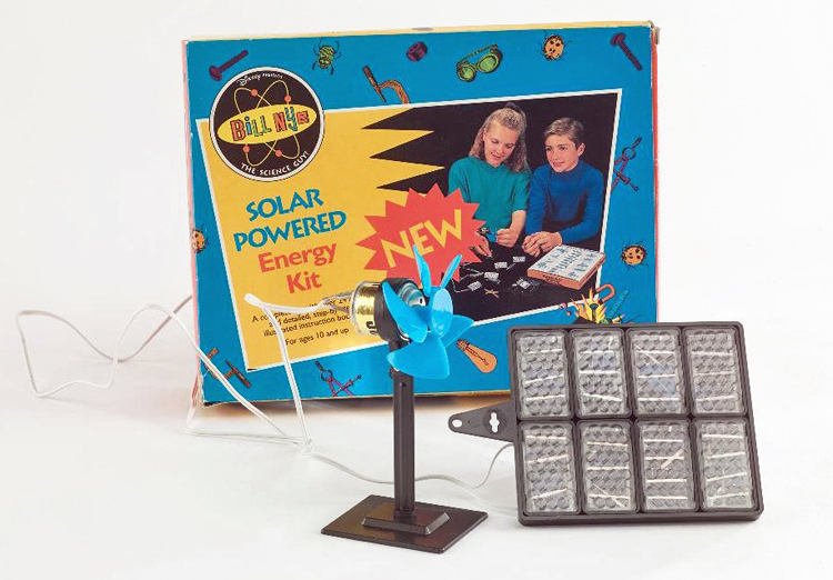 Bill Nye-branded solar powered energy kit, 1995