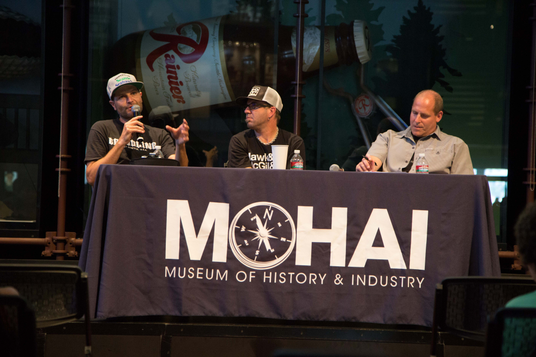 Micha Shapiro, Matthew Lee Johnston, and Jeffrey Brodie at Innoskate in Seattle