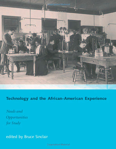 Technology and the African-American Experience book cover, depicting a classroom of Black students at Hampton Institute, around the turn of the 20th century