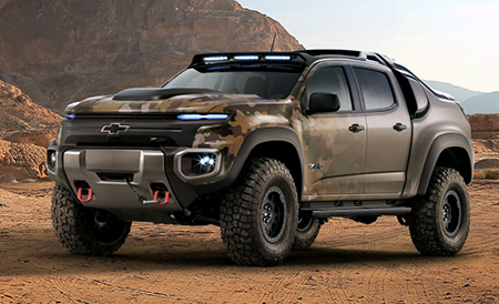 Chevrolet Colorado ZH2 fuel cell electric vehicle