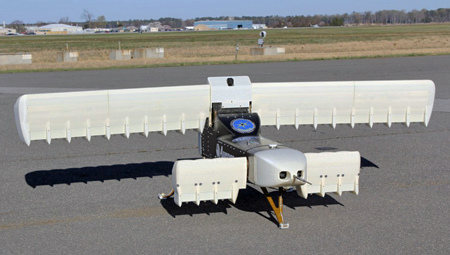 Experimental Vertical TakeOff and Landing Aircraft on tarmac