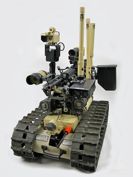 Special Weapons Observation Reconnaissance Detection System (SWORDS) armed unmanned ground vehicle