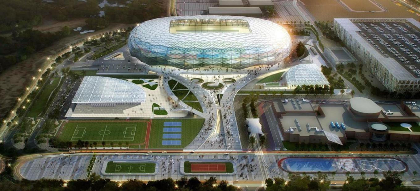 Artist’s rendering of Education City Stadium, Doha, Qatar
