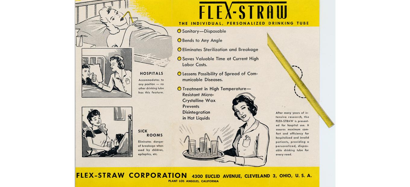 Details about   Flex-Straw VIntage Drinking Straws in ORIGINAL PACKAGE made USA "They Bend" 50's 